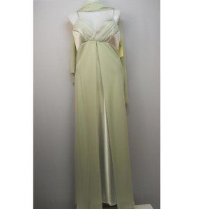 Aspeed Women's Designer Formal Prom Dress Green Chiffon Size 2XL  NWT